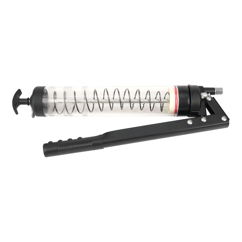 Pistolet graisseur à levier transparent