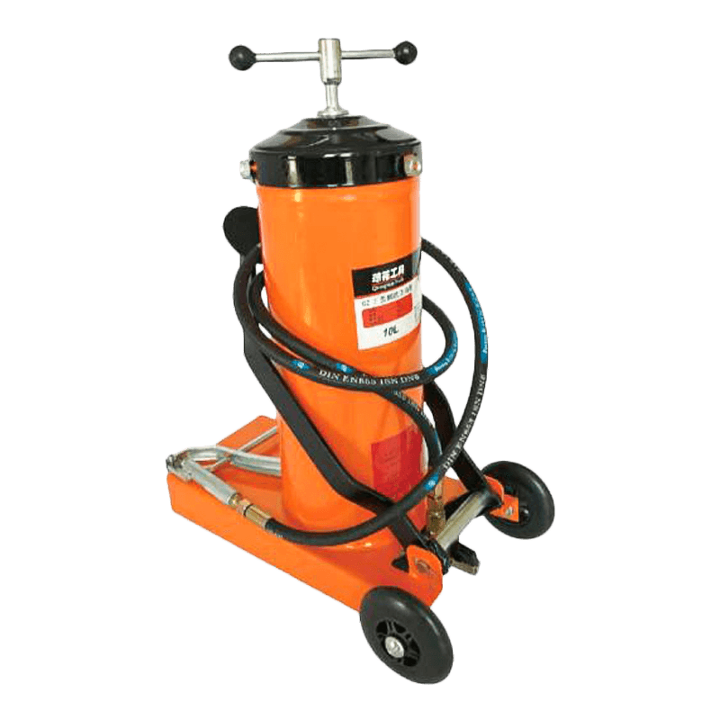 Injecteur de graisse à commande au pied 10 kg avec pistolet à poignée droite